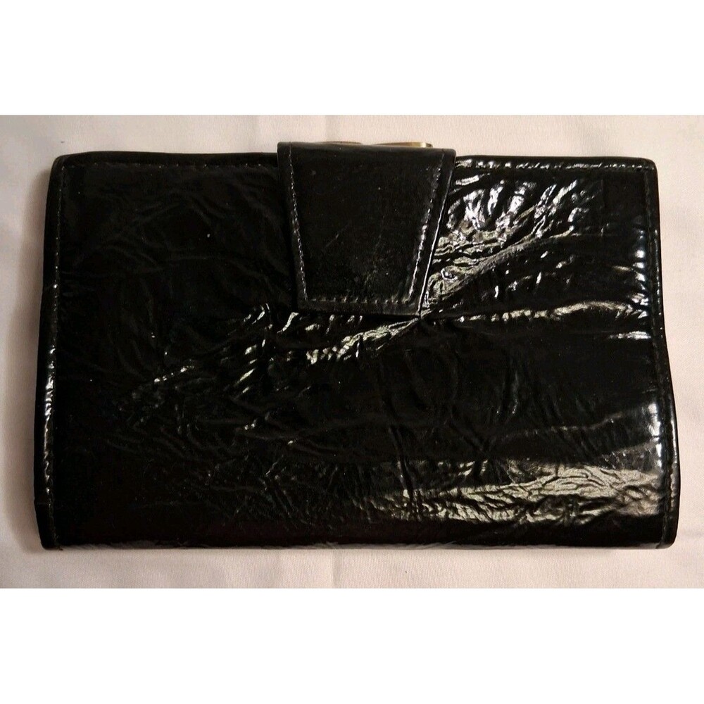 St Thomas Cowhide Leather Wallet Black Credit card holder Vintage